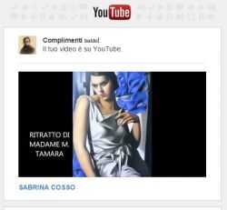 copertina del  video dedicato a Sabrina Cosso