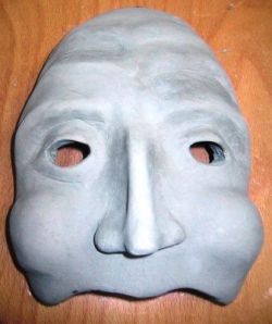 maschera in fase di realizzazione