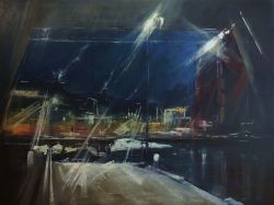 "notte sui cantieri navali di Marghera" (2016)