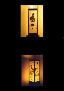 lampada suminagashi