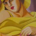 Donna in giallo (rielaborazione d' autore di T. de Lempicka)