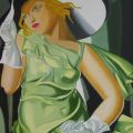 Donna in verde  (rielaborazione d'autore di T. de Lempicka)