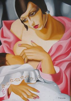 Maternità (rielaborazione  d'autore di T. de Lempicka)