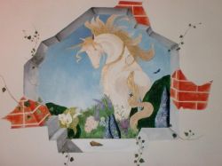 Unicorno su muro (esempio)