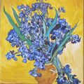 Omaggio a Van Gogh - Vaso con iris
