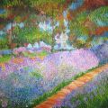 omaggio a Monet "Il giardino dell'artista, Iris"