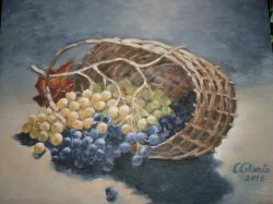 omaggio a Clemente Palme - cesto con uva