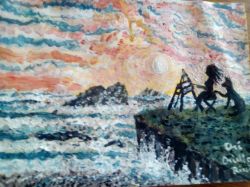 Dipingendo sul mare
