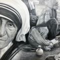madre Teresa di Calcutta - dettaglio - le tracce di Dio