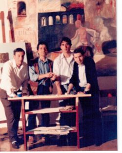 1987 nel mio studio  con gli amici fusionisti