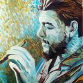 Ritratto di Ernesto Che Guevara con sigaro