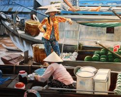 Mekong: mercato galleggiante