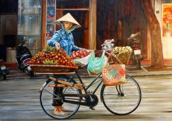 Venditrice di frutta ad Hanoi