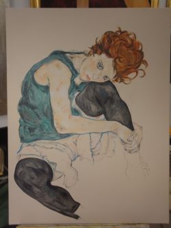E.Schiele- Ritratto della moglie