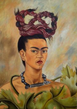 Frida Kahlo, autoritratto con treccia 