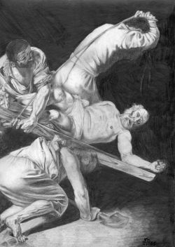 Crocifissione di Pietro-Caravaggio
