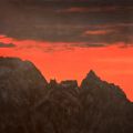 tramonto sulle alpi feltrine