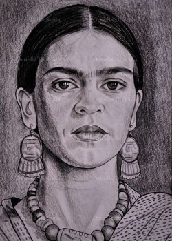Ritratto della pittrice Frida Kahlo