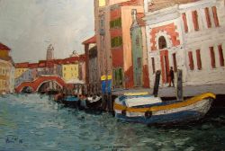 Venezia -Barche in ormeggio