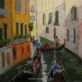 Venise - Gondoles sur le canal