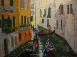 Venise - Gondoles sur le canal