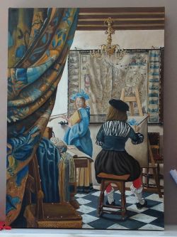 L'allegoria della pittura- Atelier del pittore- J.Vermeer