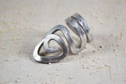 Anello regolabile in alluminio con spirale
