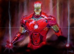 Iron Man - mixed media