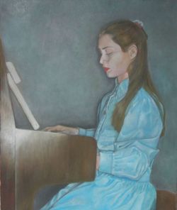 bambina al pianoforte