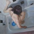 Nella vasca da bagno - olio su tela - cm 60x50 2011