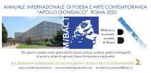 L’annuale internazionale apollo dionisiaco invita poeti e artisti alla biblioteca nazionale di roma